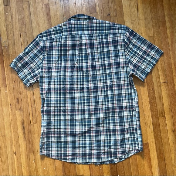 Gap Plaid Button Down Shirt Men’s Size XL Slim Fit Multicolor NWT Short Sleeve - Picture 2 of 10